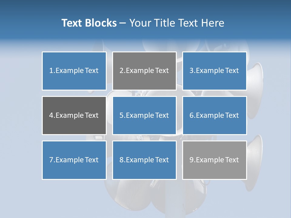 A Bunch Of Loud Phones On Top Of A Pole PowerPoint Template
