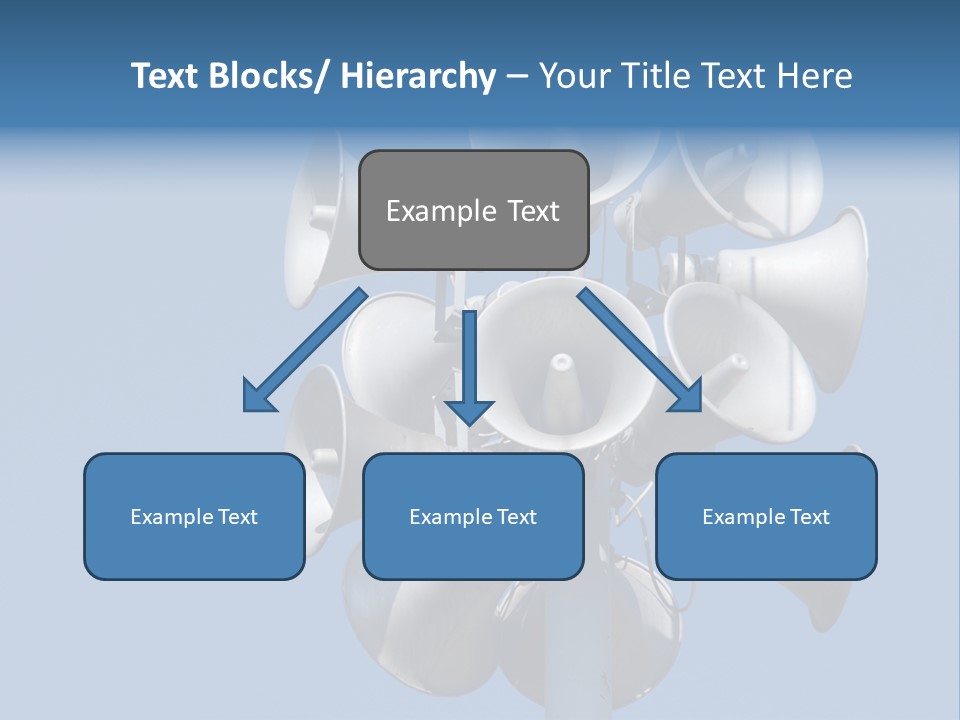 A Bunch Of Loud Phones On Top Of A Pole PowerPoint Template