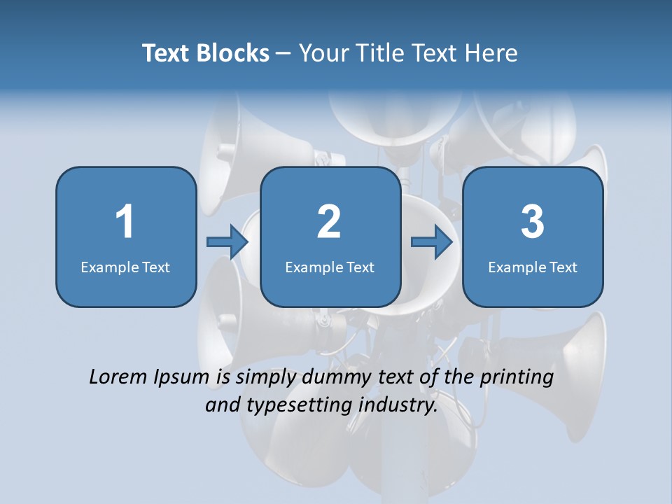 A Bunch Of Loud Phones On Top Of A Pole PowerPoint Template