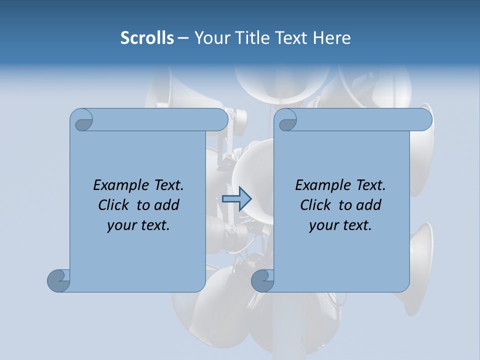 A Bunch Of Loud Phones On Top Of A Pole PowerPoint Template
