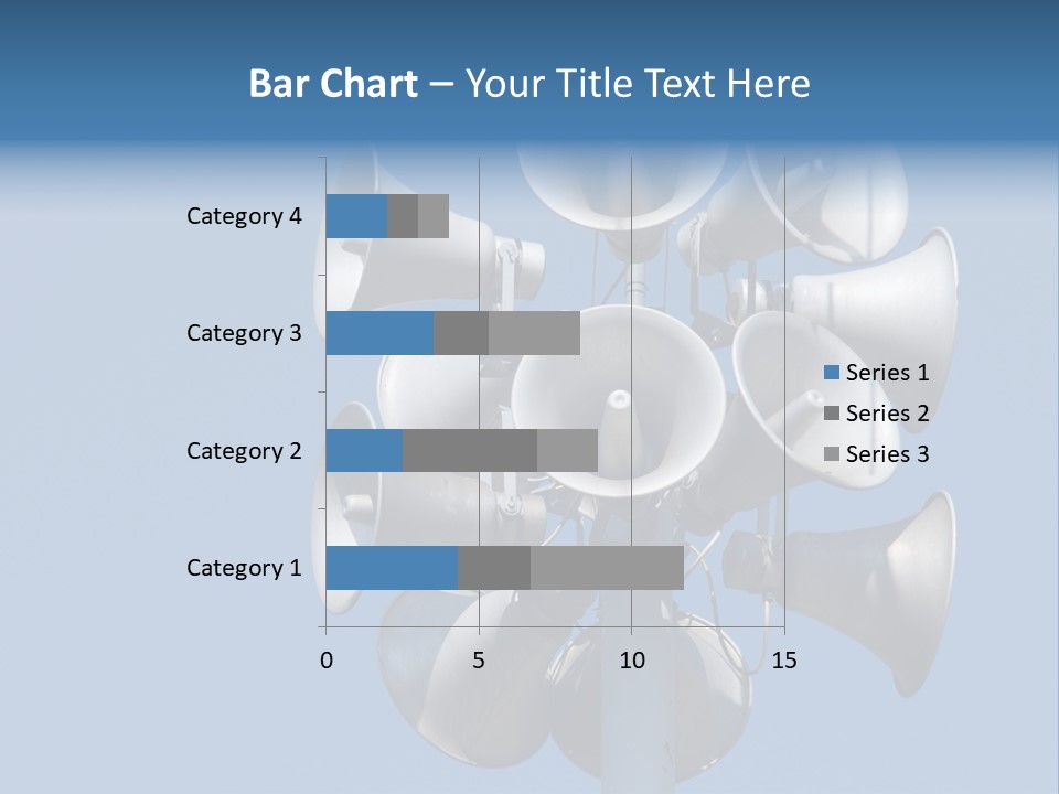 A Bunch Of Loud Phones On Top Of A Pole PowerPoint Template