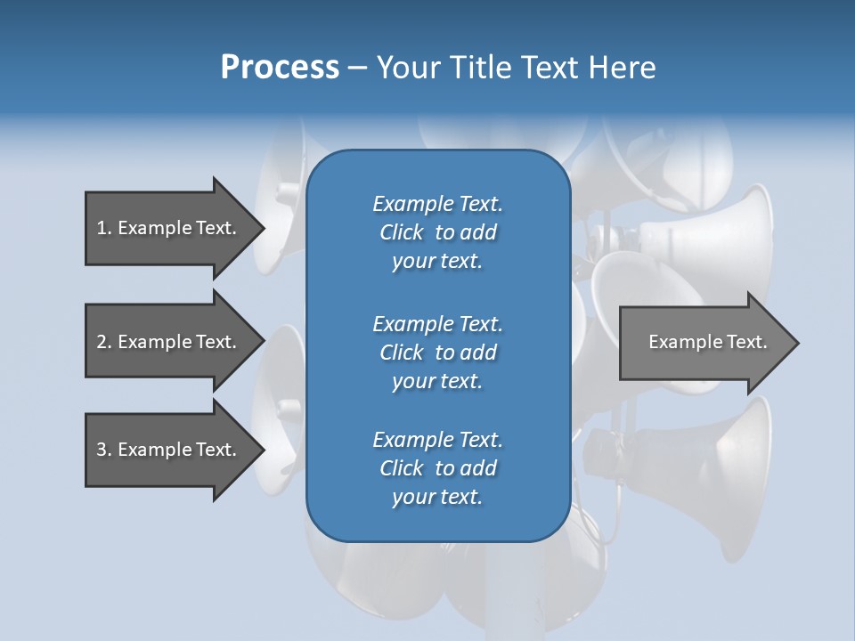 A Bunch Of Loud Phones On Top Of A Pole PowerPoint Template
