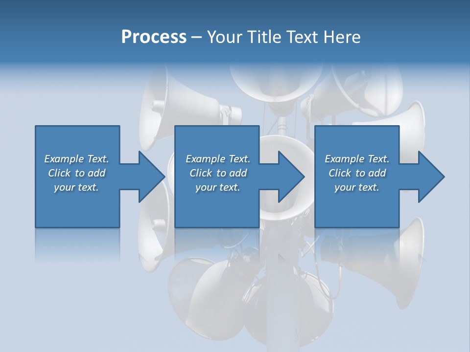 A Bunch Of Loud Phones On Top Of A Pole PowerPoint Template
