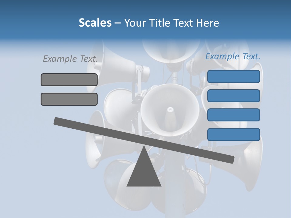 A Bunch Of Loud Phones On Top Of A Pole PowerPoint Template