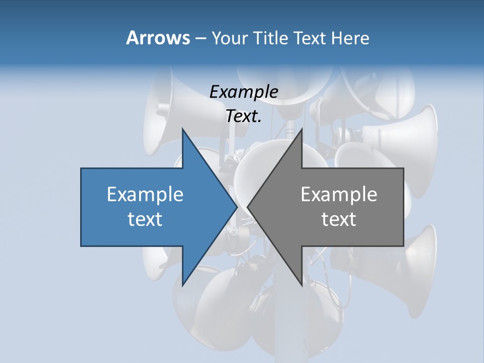 A Bunch Of Loud Phones On Top Of A Pole PowerPoint Template