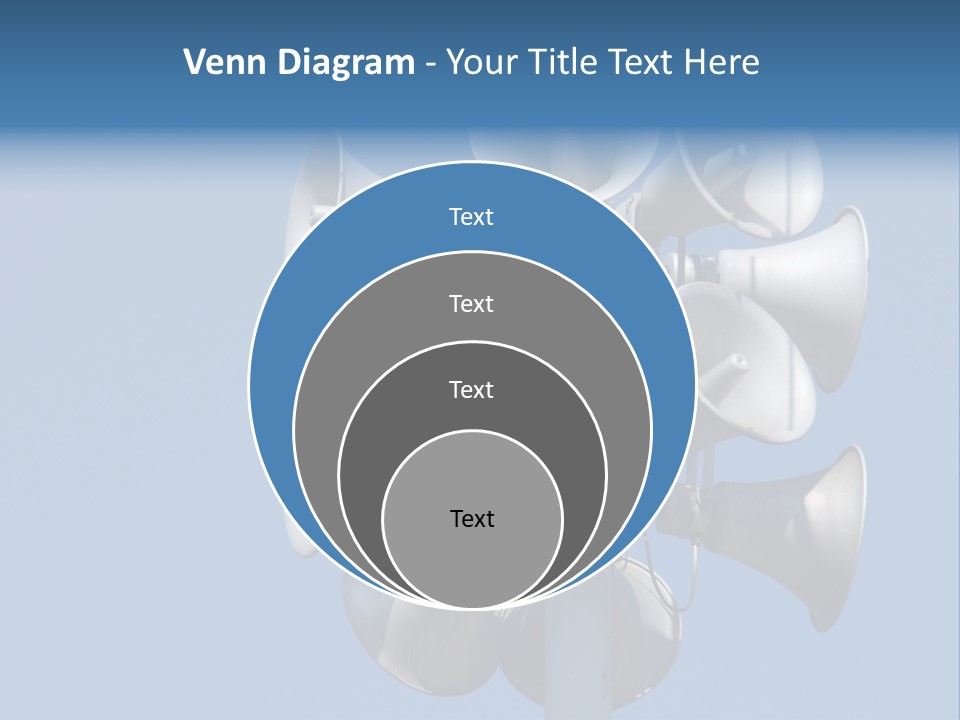 A Bunch Of Loud Phones On Top Of A Pole PowerPoint Template