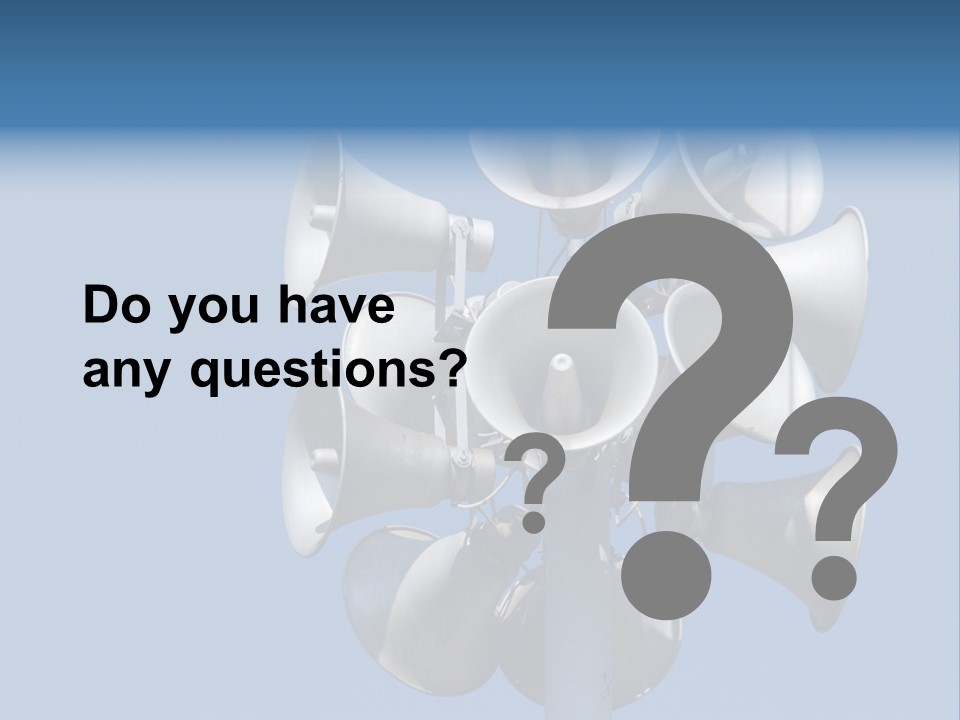 A Bunch Of Loud Phones On Top Of A Pole PowerPoint Template