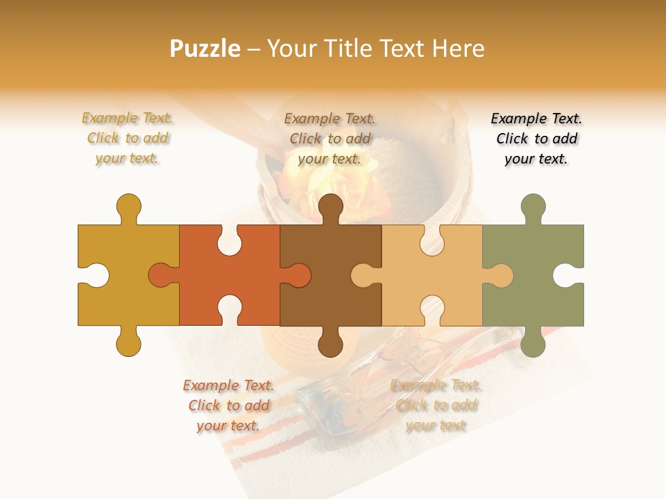 A Yellow Rose In A Wooden Bucket On A White Background PowerPoint Template