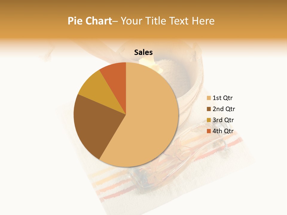A Yellow Rose In A Wooden Bucket On A White Background PowerPoint Template