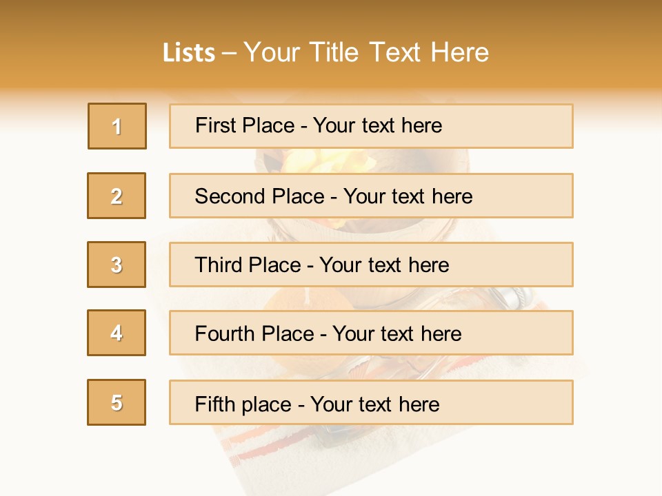 A Yellow Rose In A Wooden Bucket On A White Background PowerPoint Template