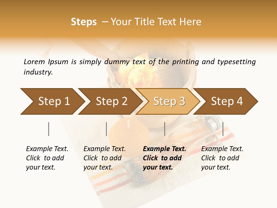 A Yellow Rose In A Wooden Bucket On A White Background PowerPoint Template