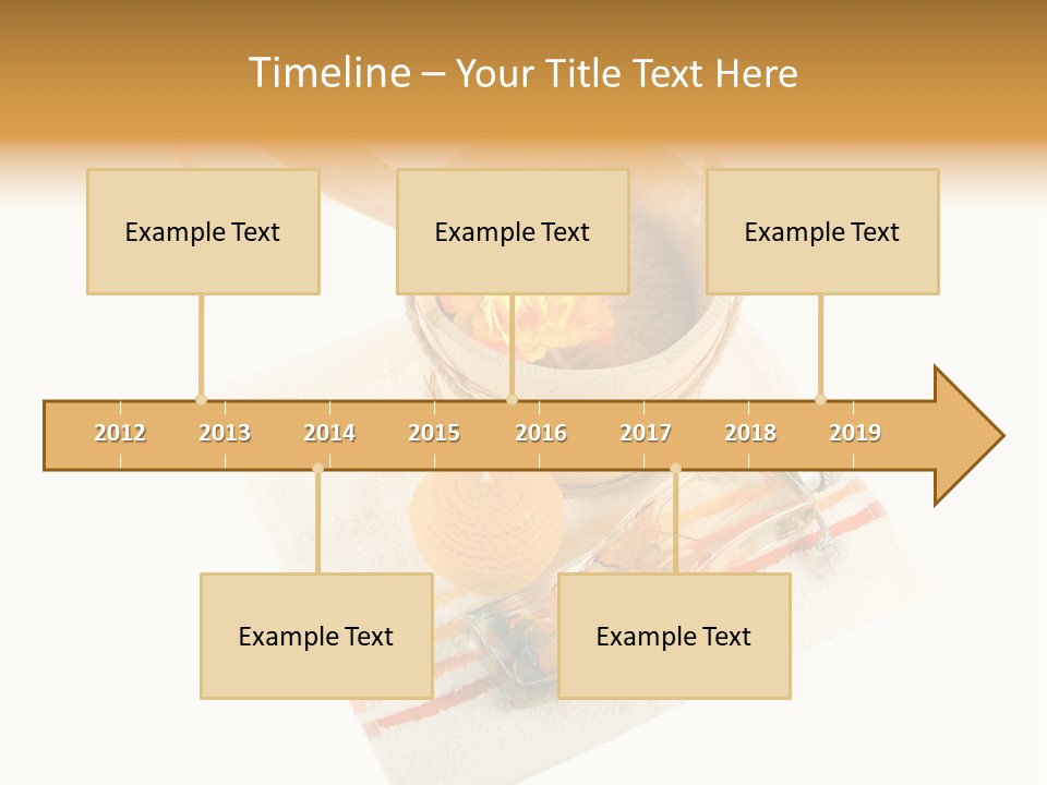 A Yellow Rose In A Wooden Bucket On A White Background PowerPoint Template