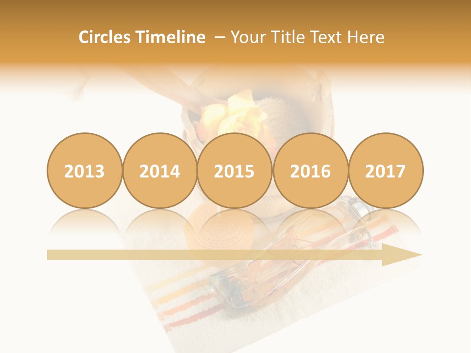 A Yellow Rose In A Wooden Bucket On A White Background PowerPoint Template