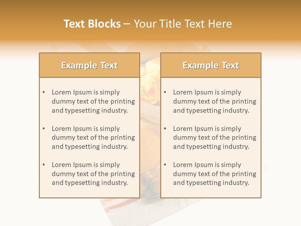 A Yellow Rose In A Wooden Bucket On A White Background PowerPoint Template