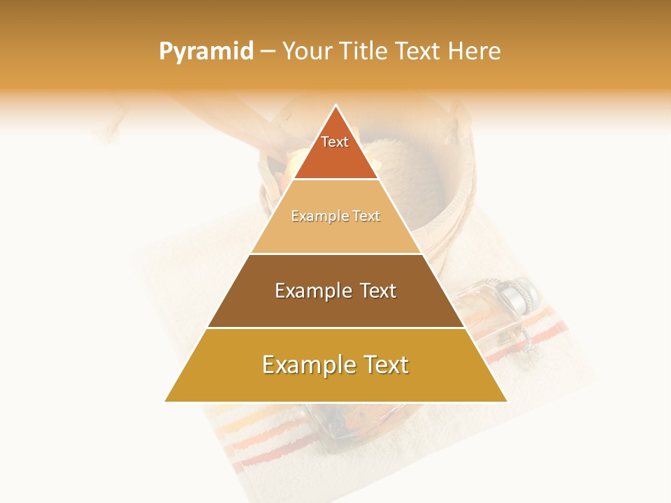 A Yellow Rose In A Wooden Bucket On A White Background PowerPoint Template