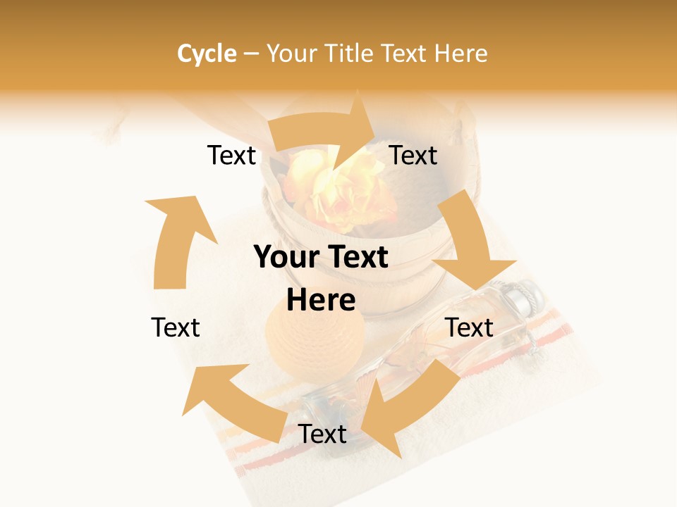 A Yellow Rose In A Wooden Bucket On A White Background PowerPoint Template