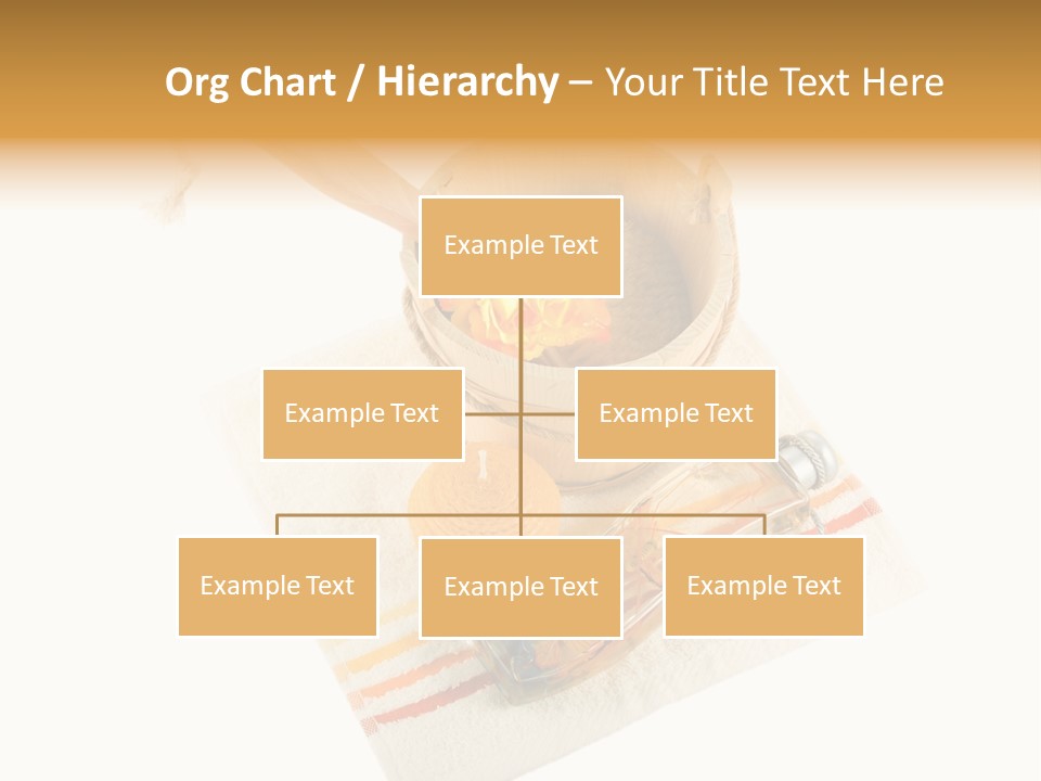A Yellow Rose In A Wooden Bucket On A White Background PowerPoint Template