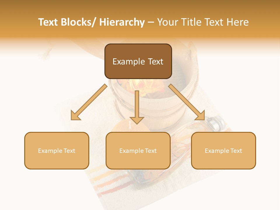 A Yellow Rose In A Wooden Bucket On A White Background PowerPoint Template