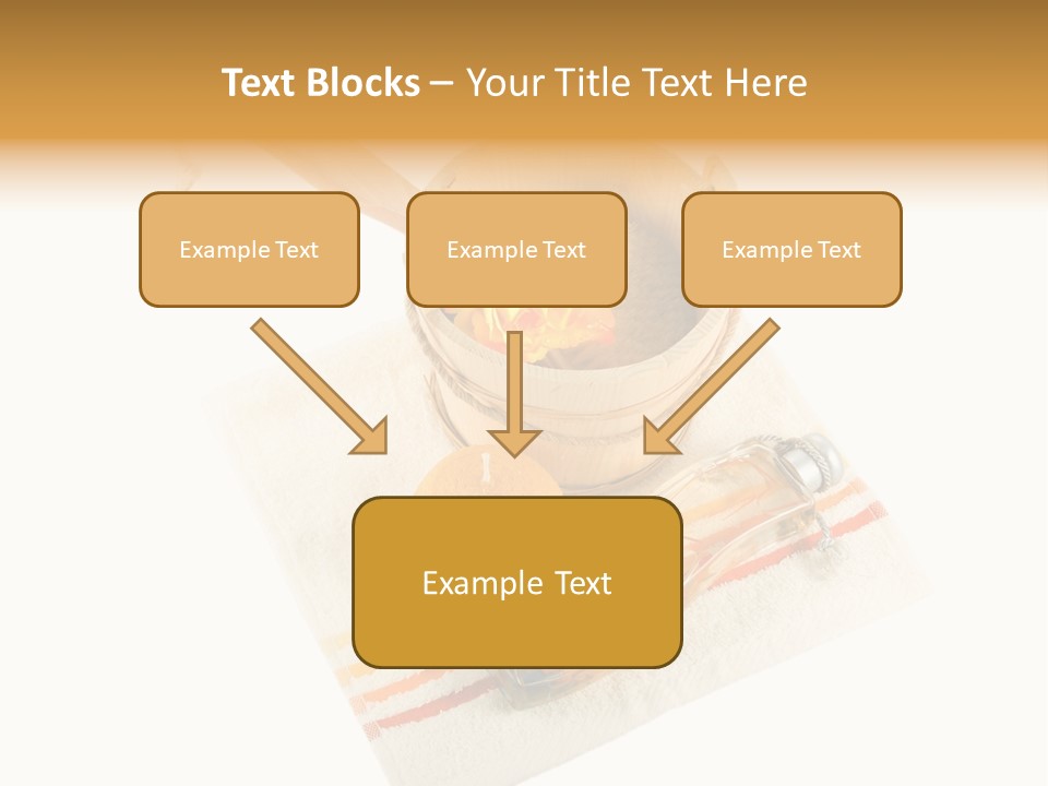 A Yellow Rose In A Wooden Bucket On A White Background PowerPoint Template