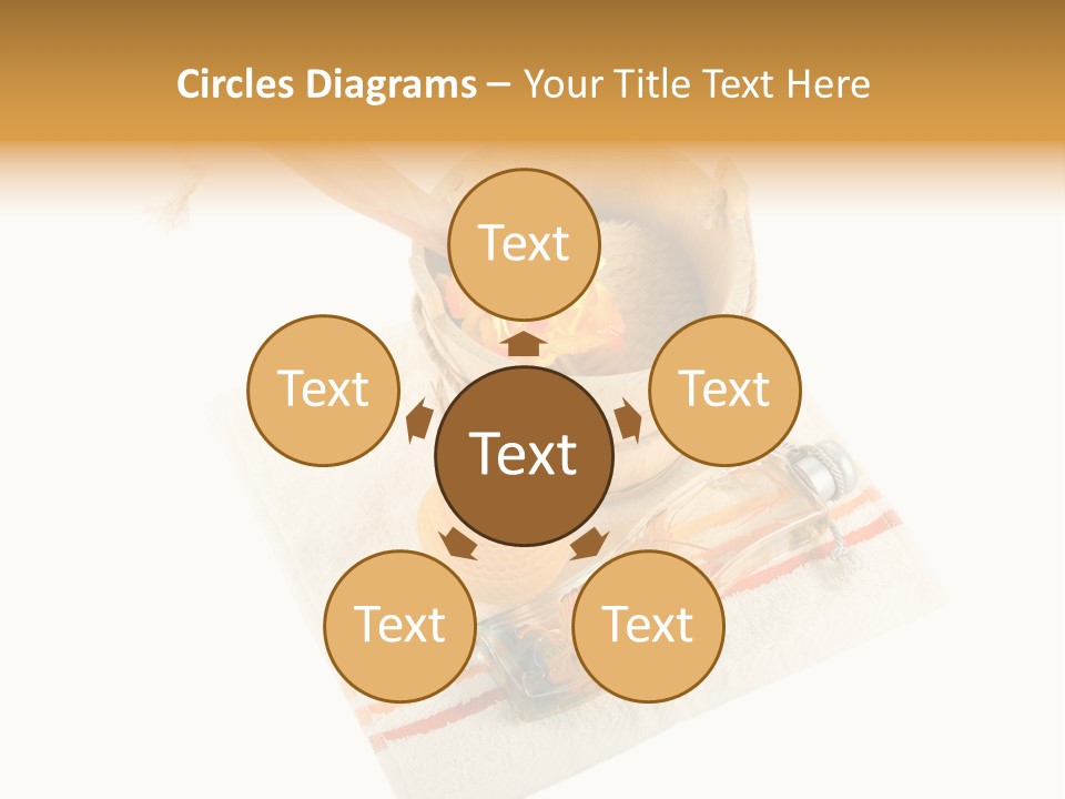 A Yellow Rose In A Wooden Bucket On A White Background PowerPoint Template