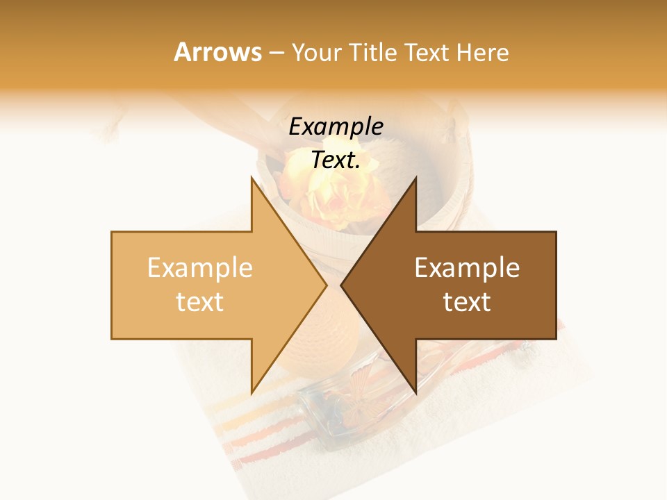 A Yellow Rose In A Wooden Bucket On A White Background PowerPoint Template