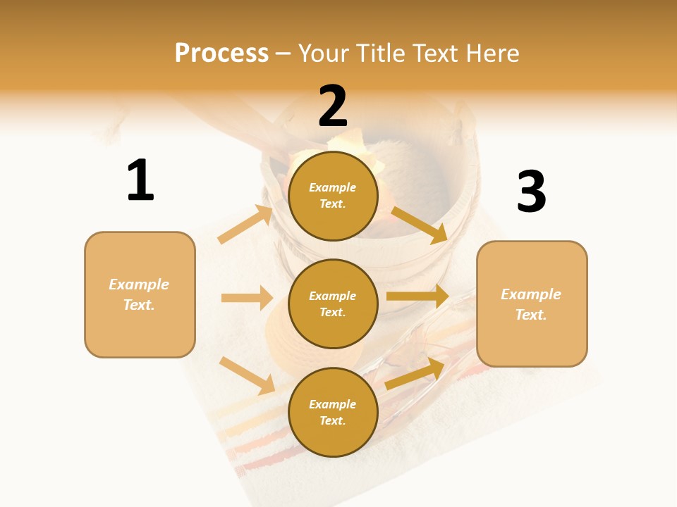 A Yellow Rose In A Wooden Bucket On A White Background PowerPoint Template