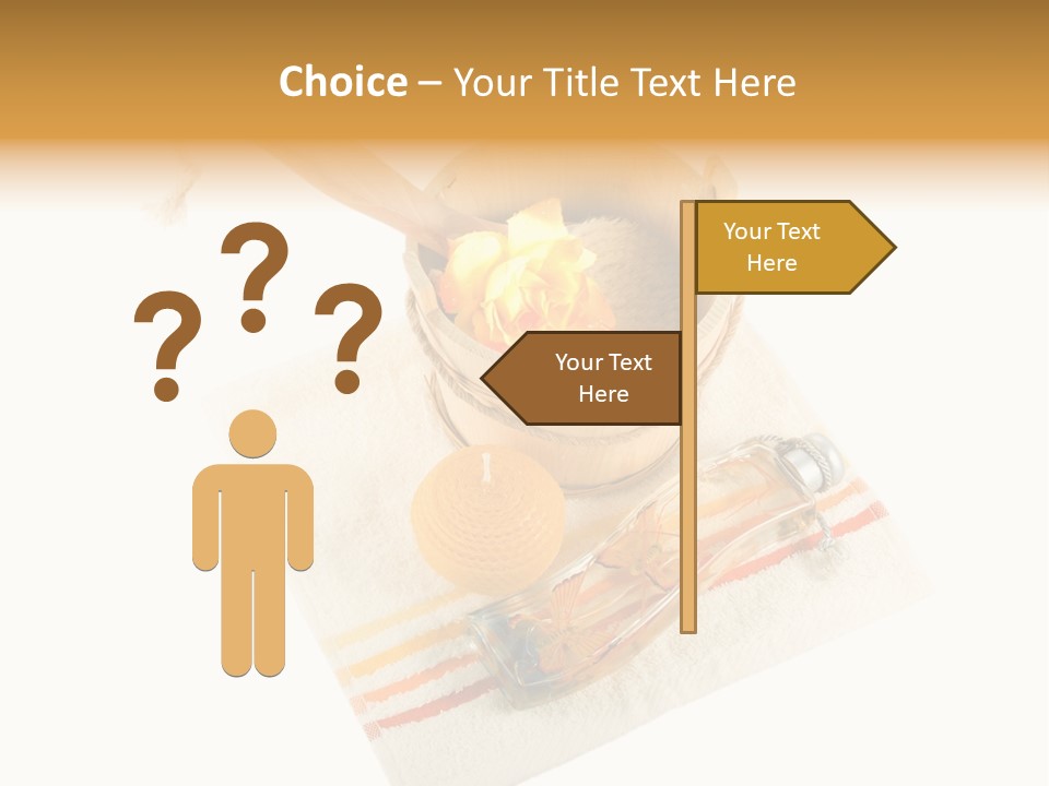 A Yellow Rose In A Wooden Bucket On A White Background PowerPoint Template