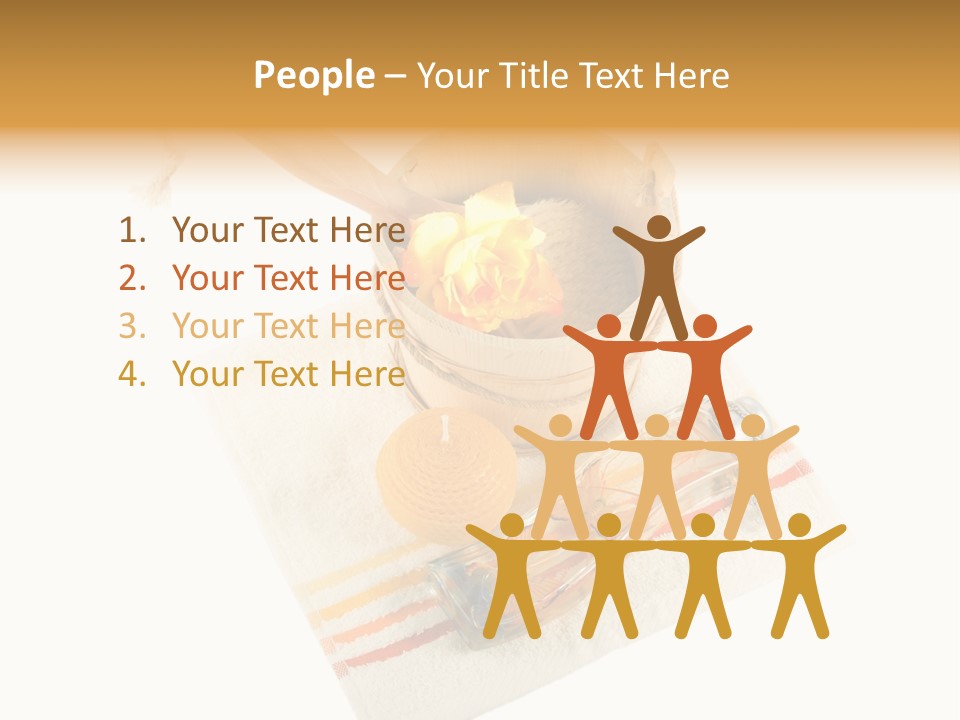 A Yellow Rose In A Wooden Bucket On A White Background PowerPoint Template