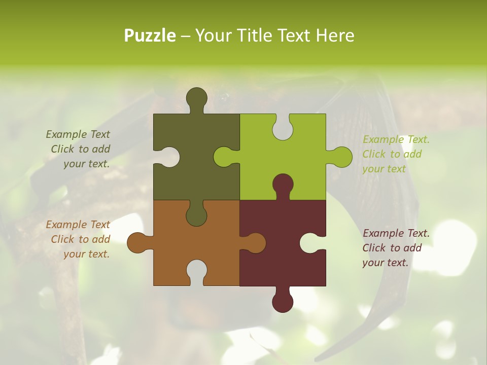 Nature Golden Blossom PowerPoint Template