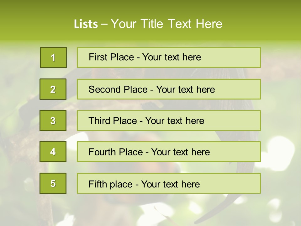 Nature Golden Blossom PowerPoint Template