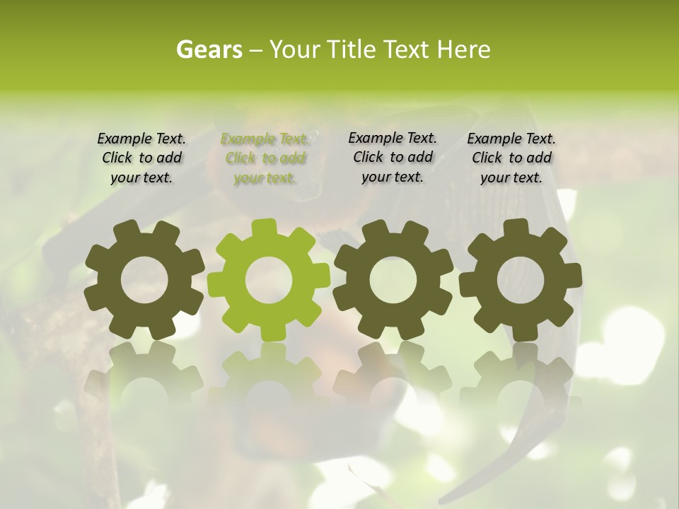 Nature Golden Blossom PowerPoint Template