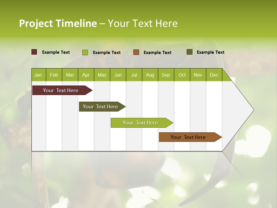 Nature Golden Blossom PowerPoint Template