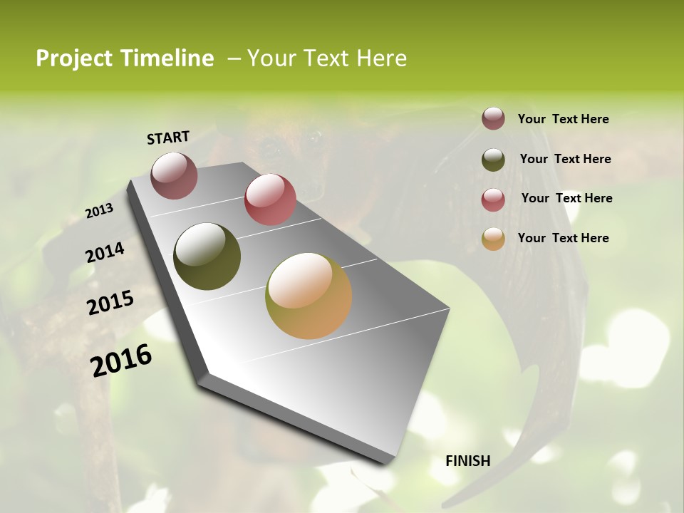 Nature Golden Blossom PowerPoint Template