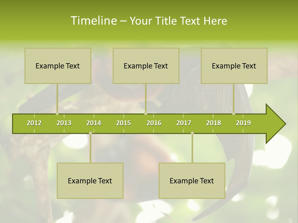 Nature Golden Blossom PowerPoint Template