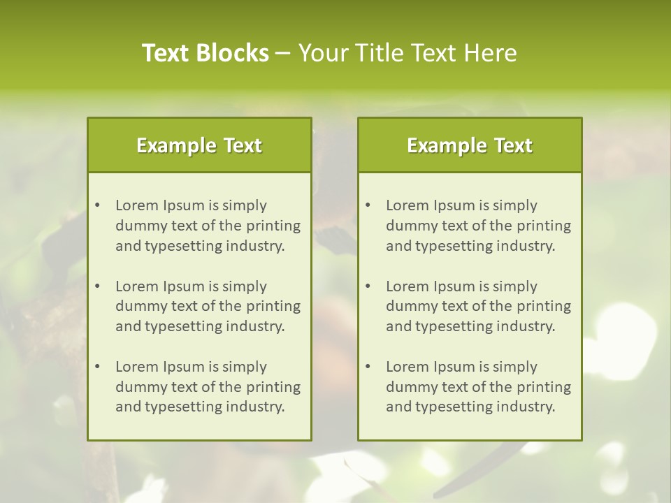 Nature Golden Blossom PowerPoint Template