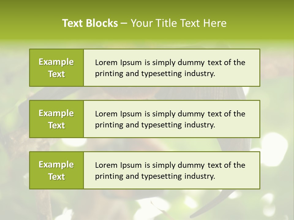Nature Golden Blossom PowerPoint Template
