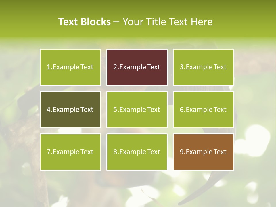 Nature Golden Blossom PowerPoint Template