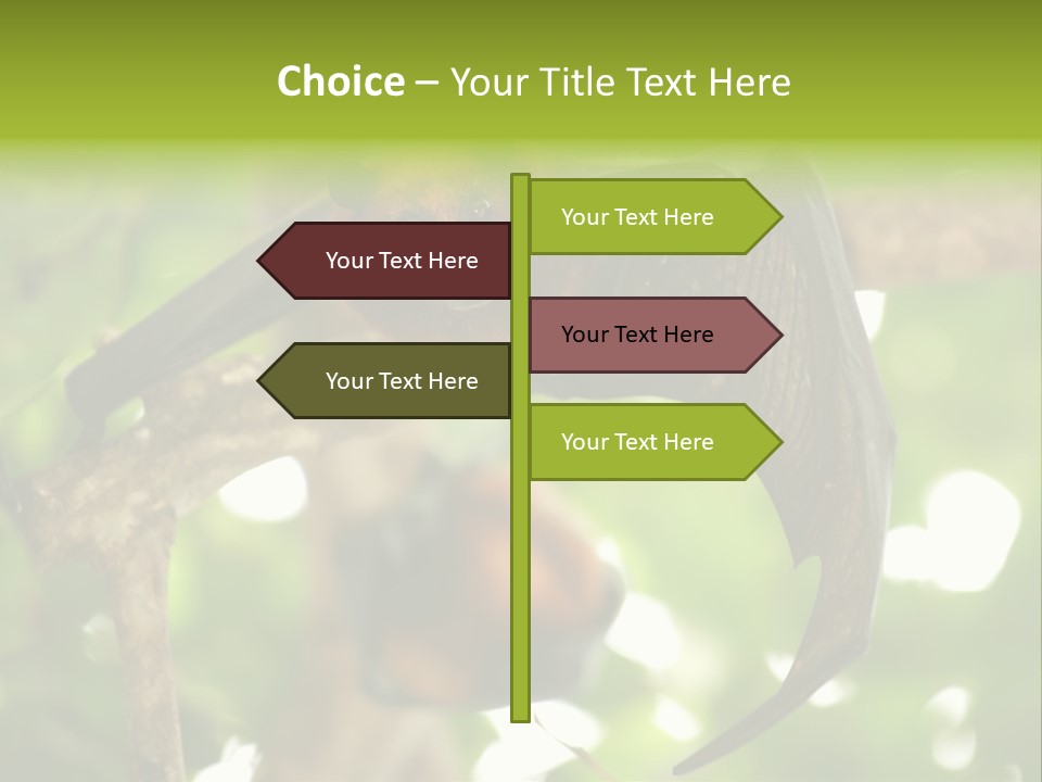 Nature Golden Blossom PowerPoint Template