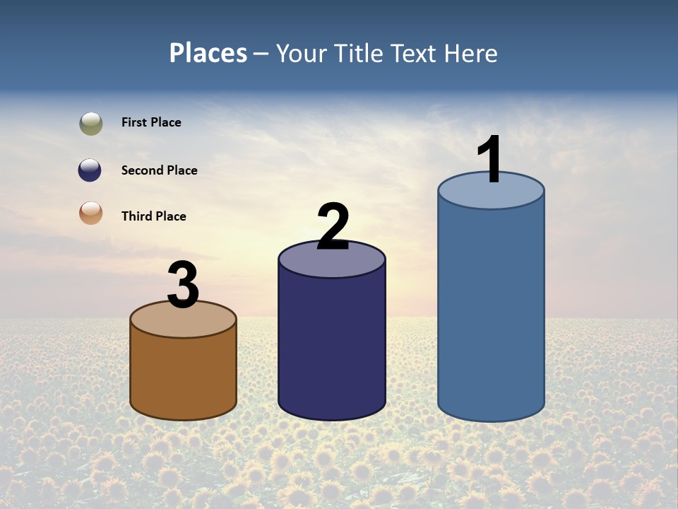 Nature Golden Blossom PowerPoint Template