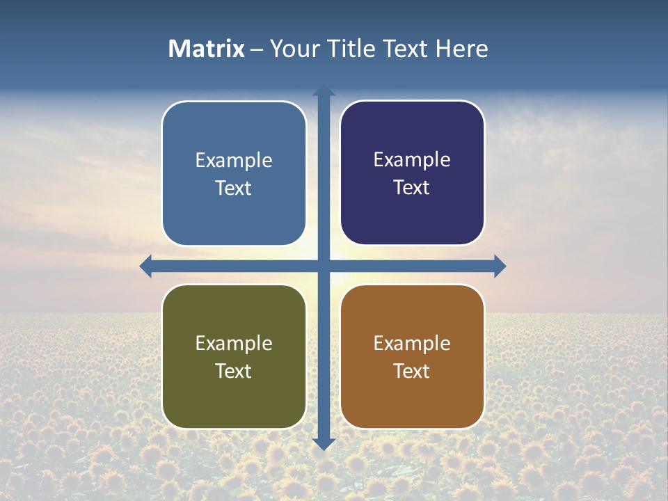 Nature Golden Blossom PowerPoint Template