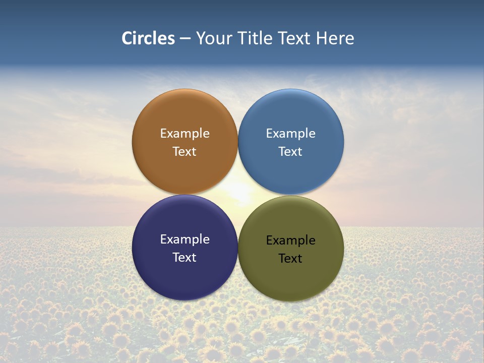 Nature Golden Blossom PowerPoint Template