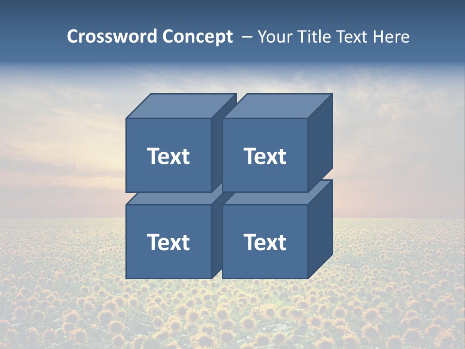 Nature Golden Blossom PowerPoint Template