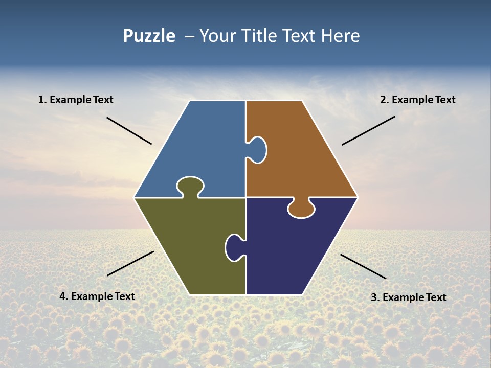 Nature Golden Blossom PowerPoint Template