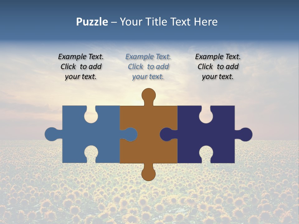 Nature Golden Blossom PowerPoint Template