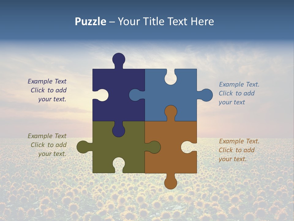 Nature Golden Blossom PowerPoint Template