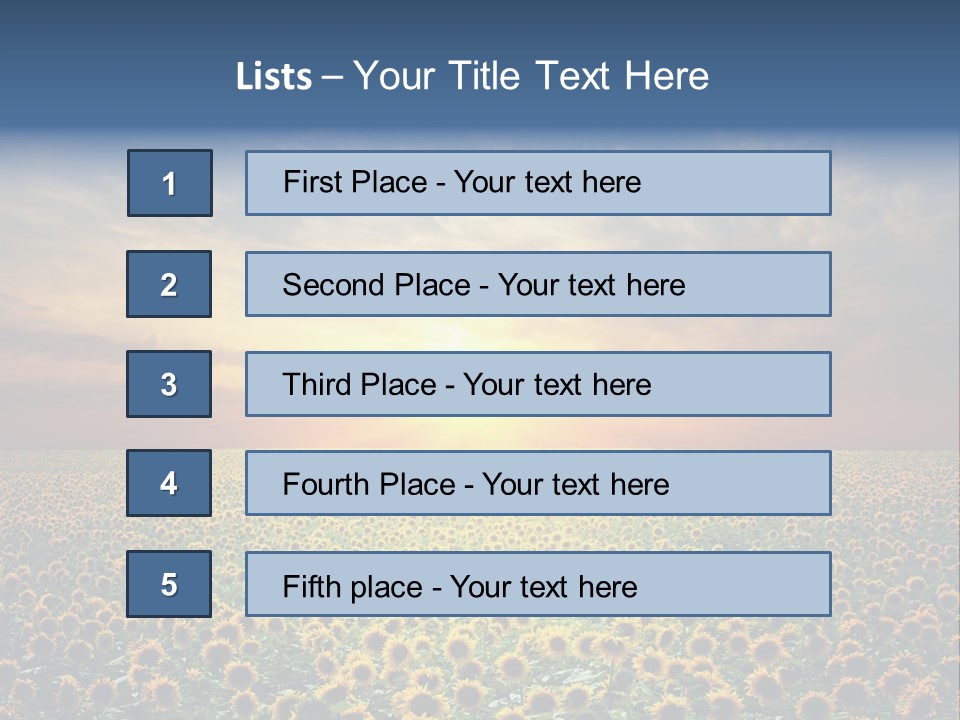 Nature Golden Blossom PowerPoint Template
