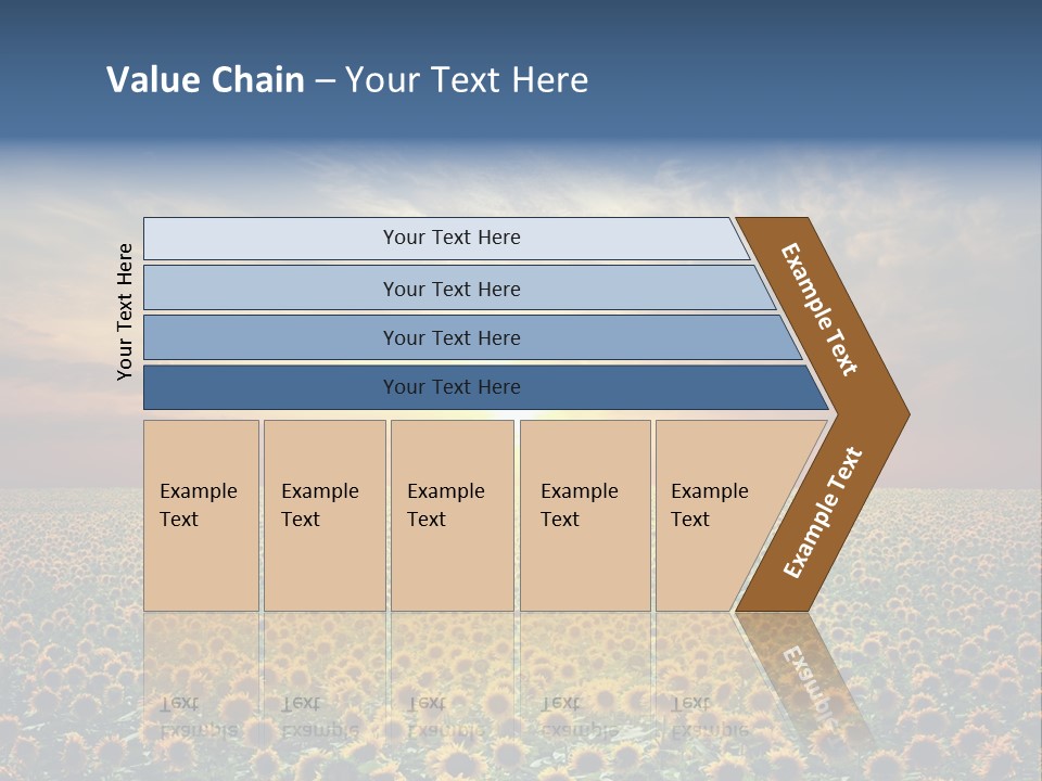 Nature Golden Blossom PowerPoint Template