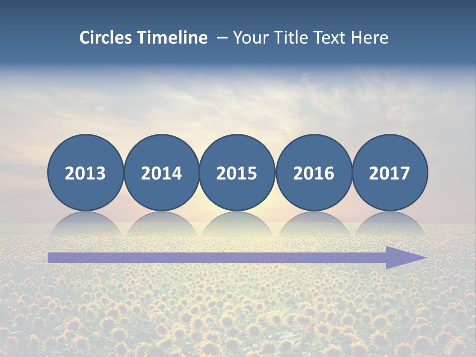 Nature Golden Blossom PowerPoint Template