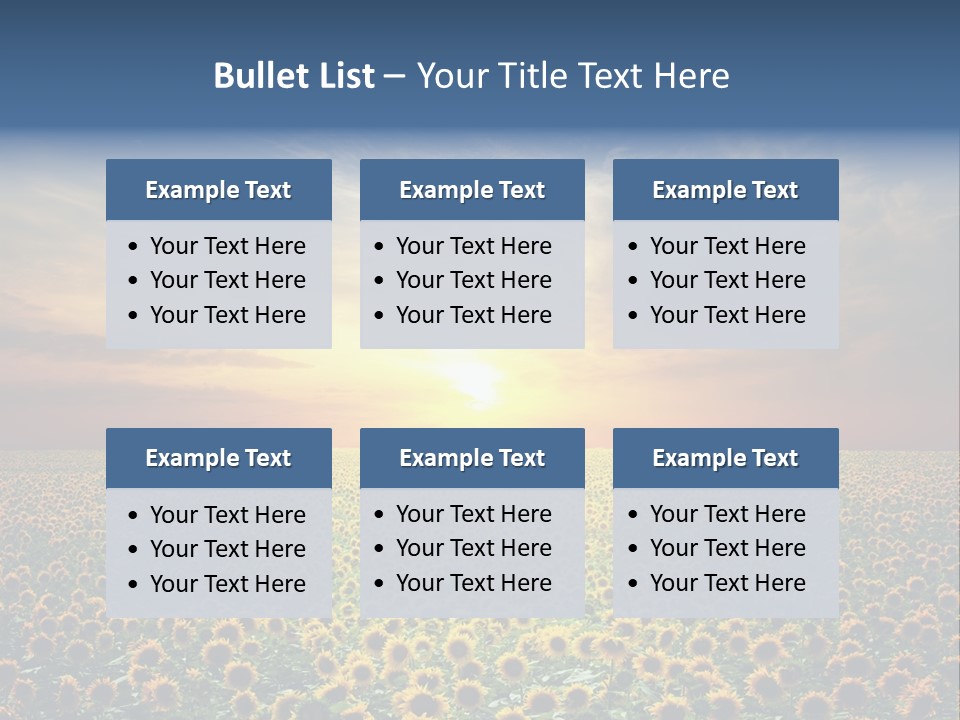 Nature Golden Blossom PowerPoint Template