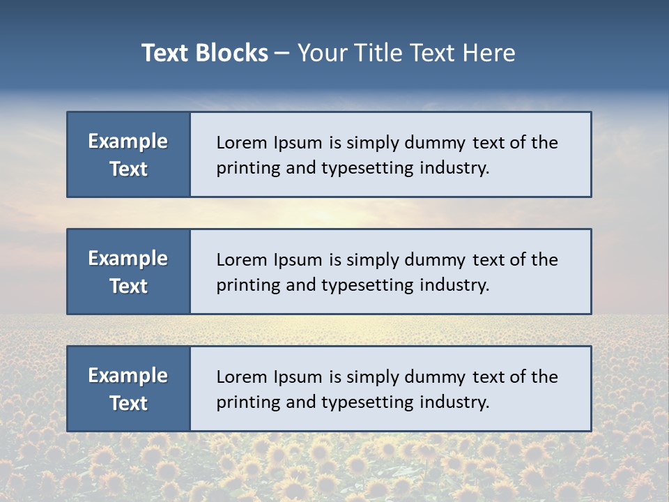 Nature Golden Blossom PowerPoint Template